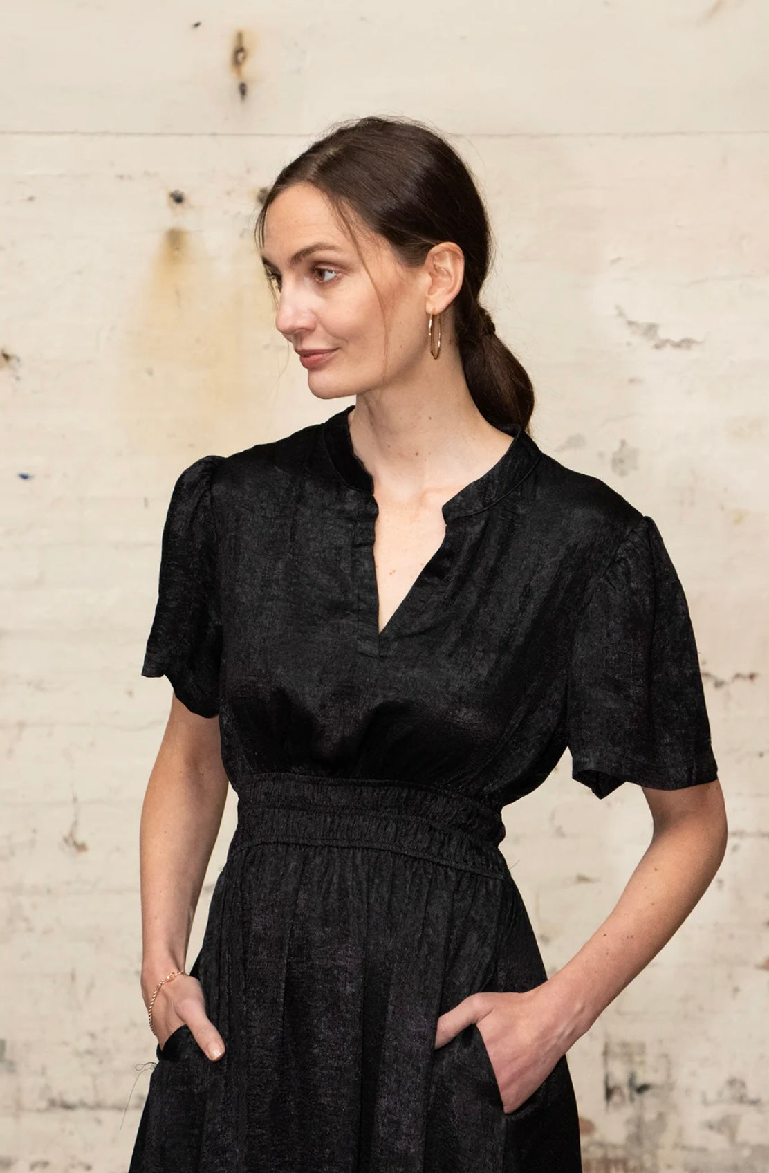 Black Tiered Maxi Dress