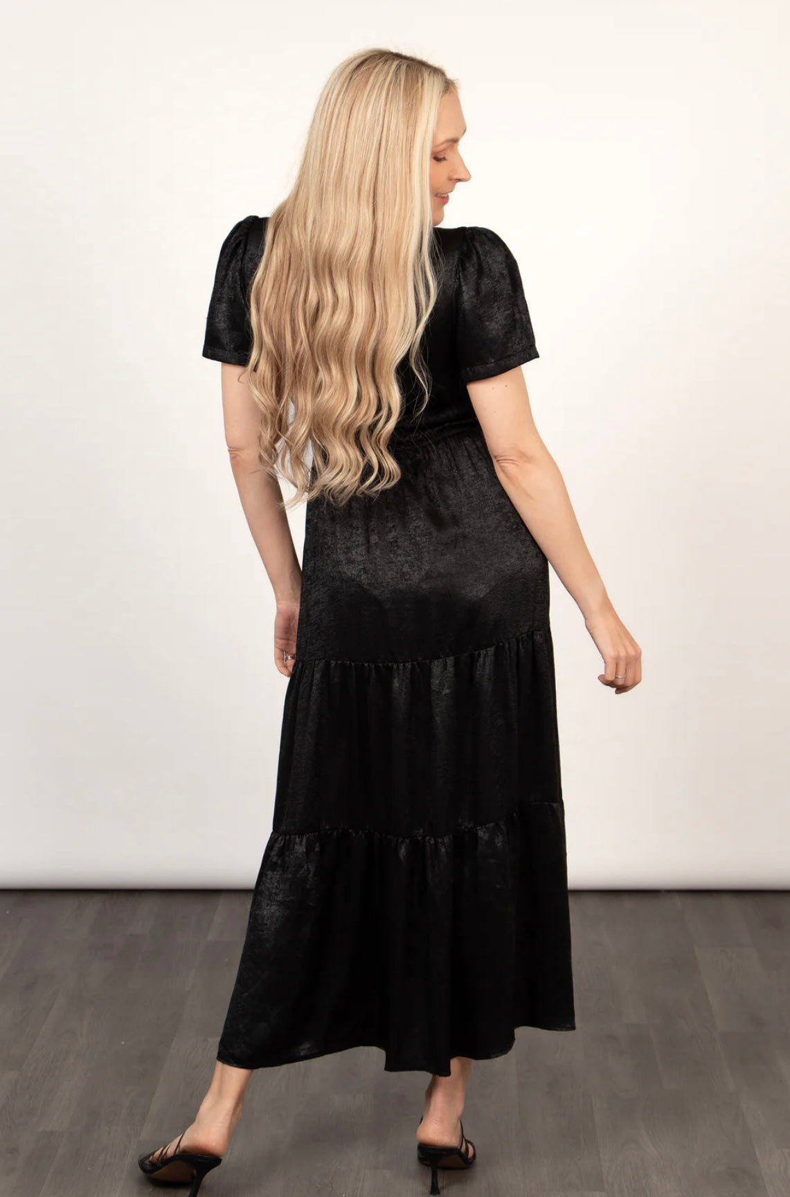 Black Tiered Maxi Dress