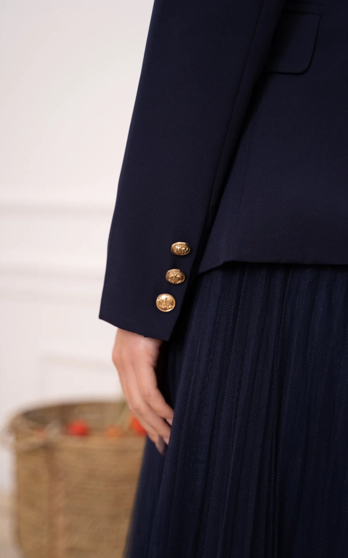 Navy Double Breasted Jacket
