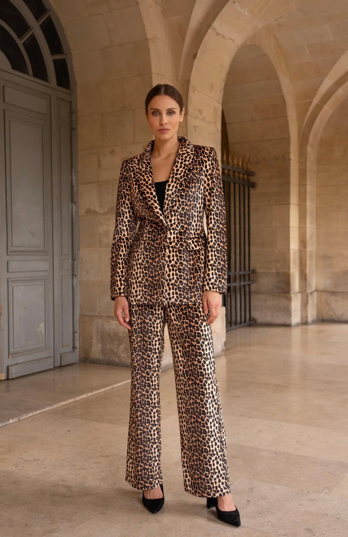 Leopard Velvet Trouser - AW Trending