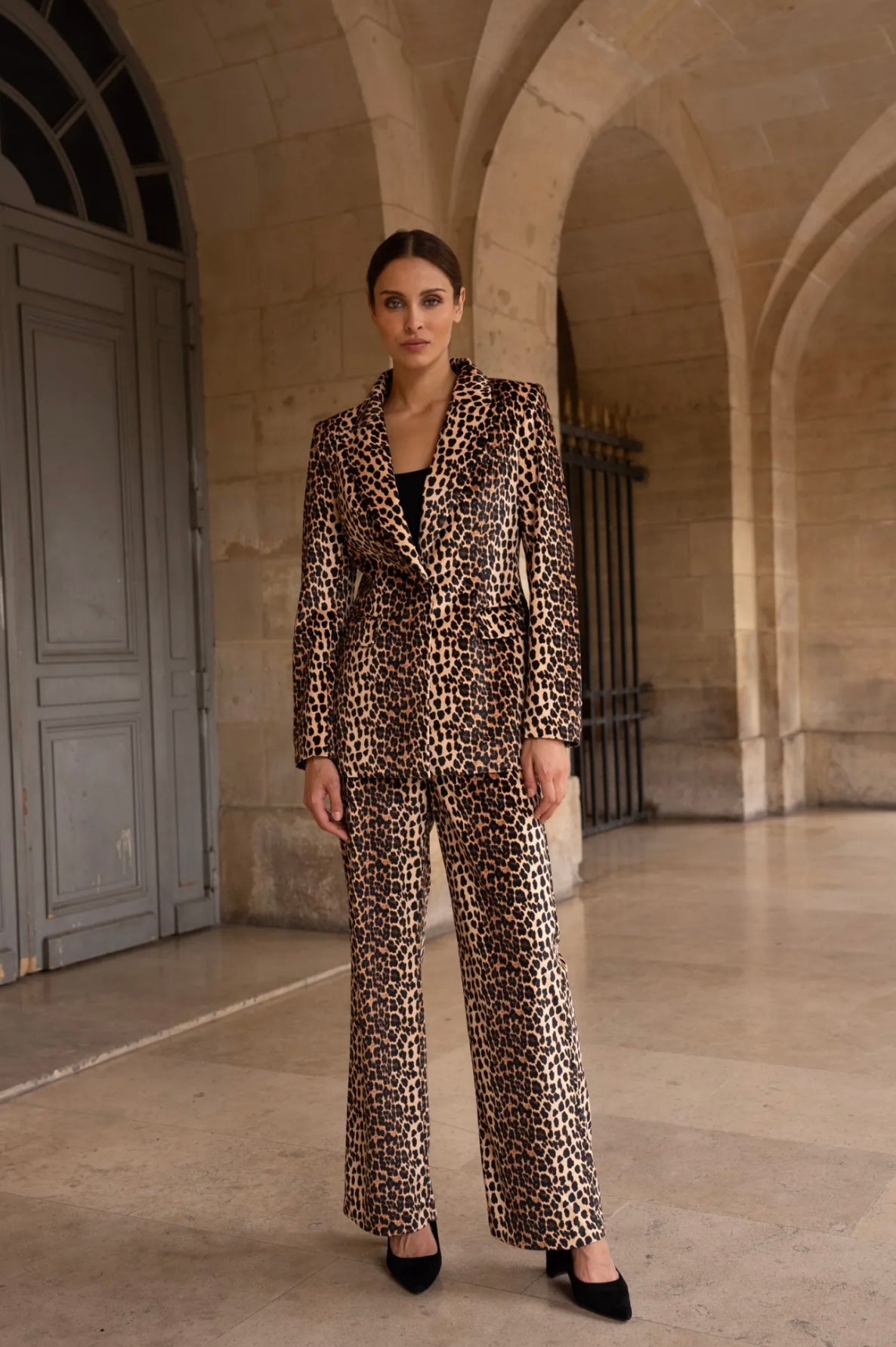 Leopard Velvet Trouser - AW Trending