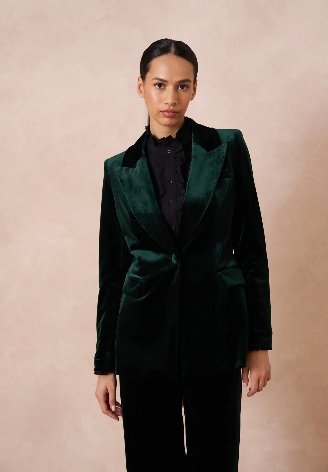 Freya Velvet Jacket, Green - Bestseller 2024