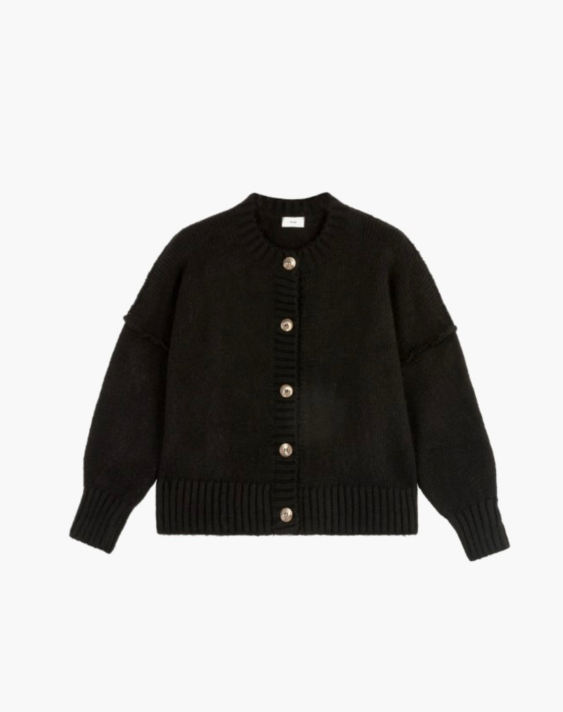 Lenewi Chunky Cardigan - Black