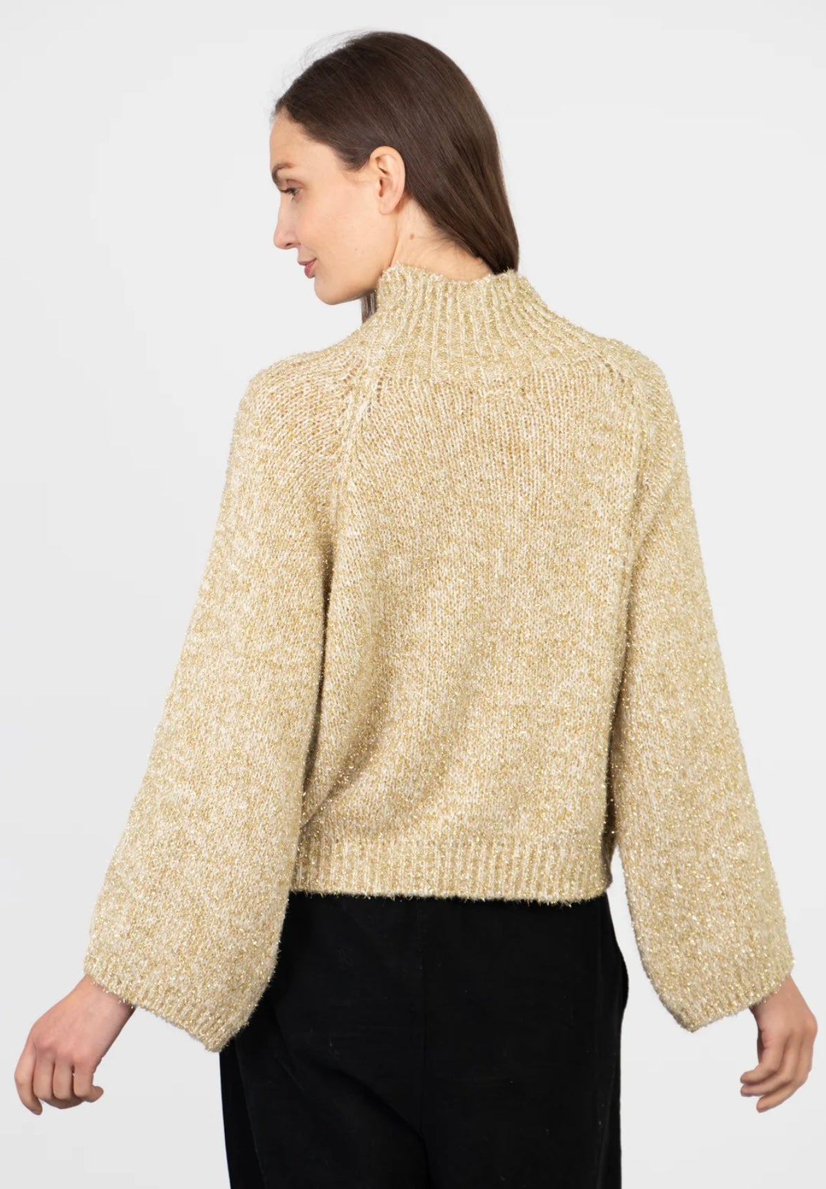 Riley Box Jumper - Gold