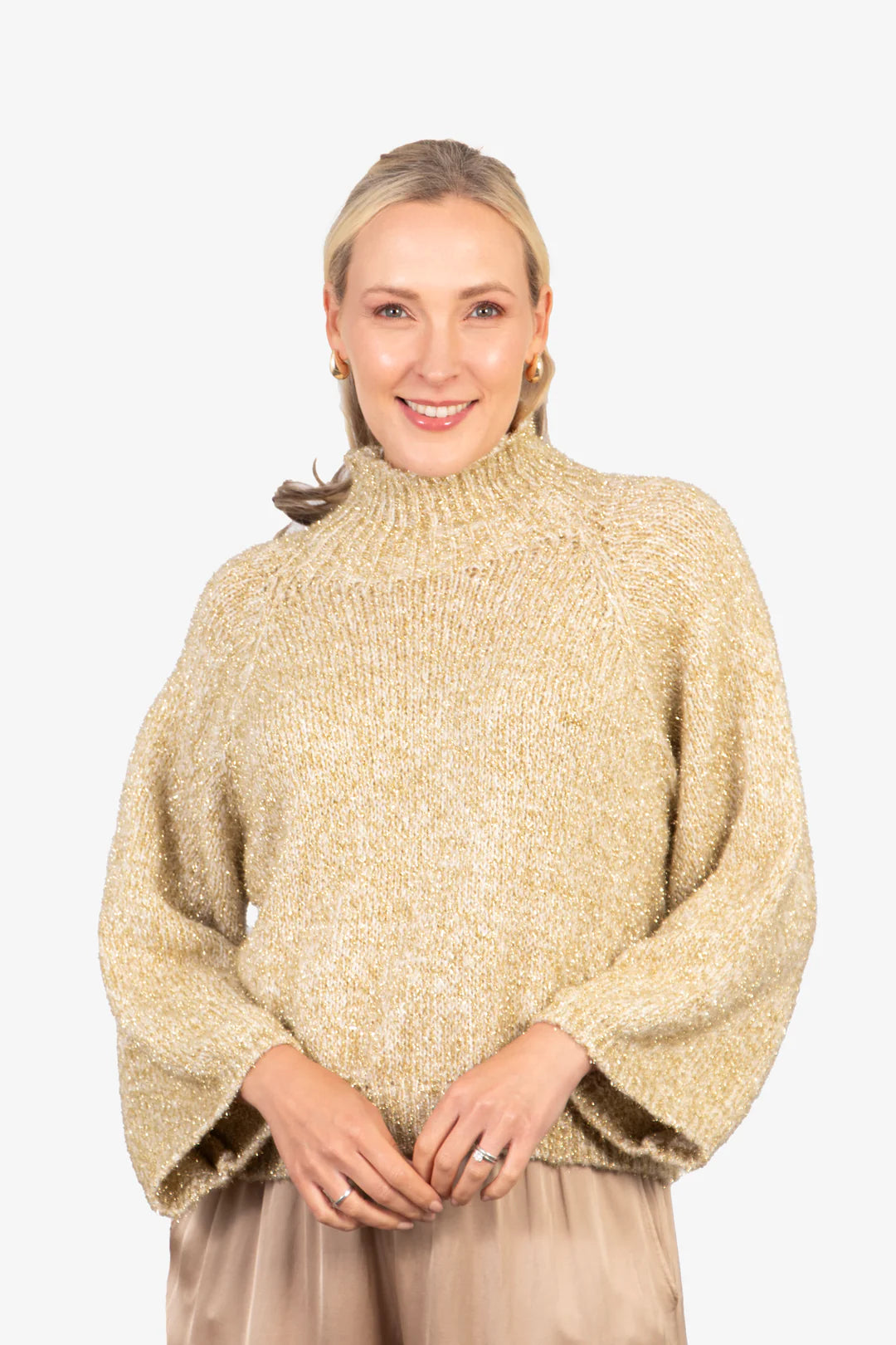 Riley Box Jumper - Gold