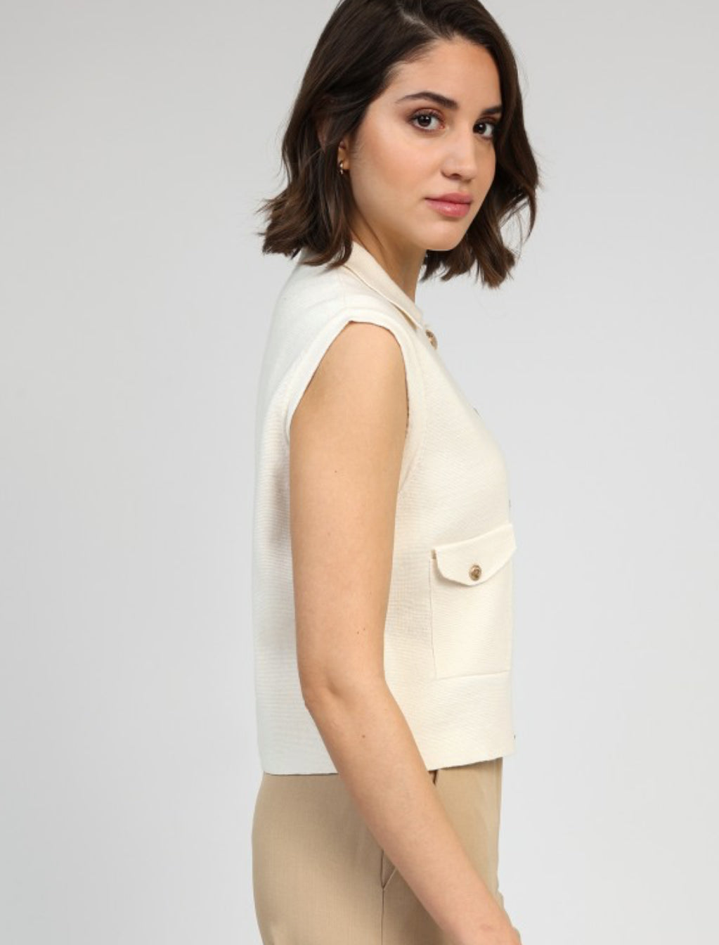 Vamaya Vest - ecru