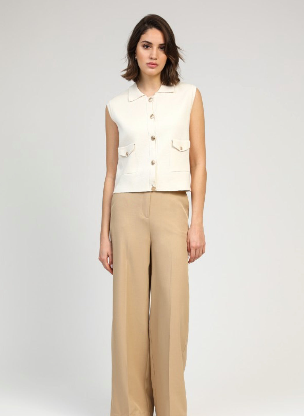 Vamaya Vest - ecru