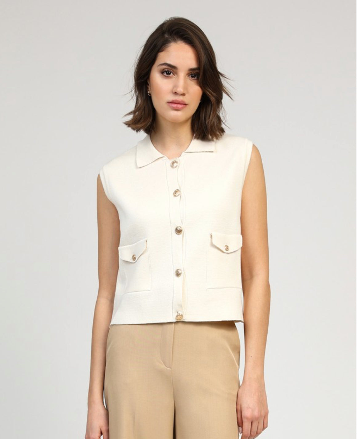 Vamaya Vest - ecru